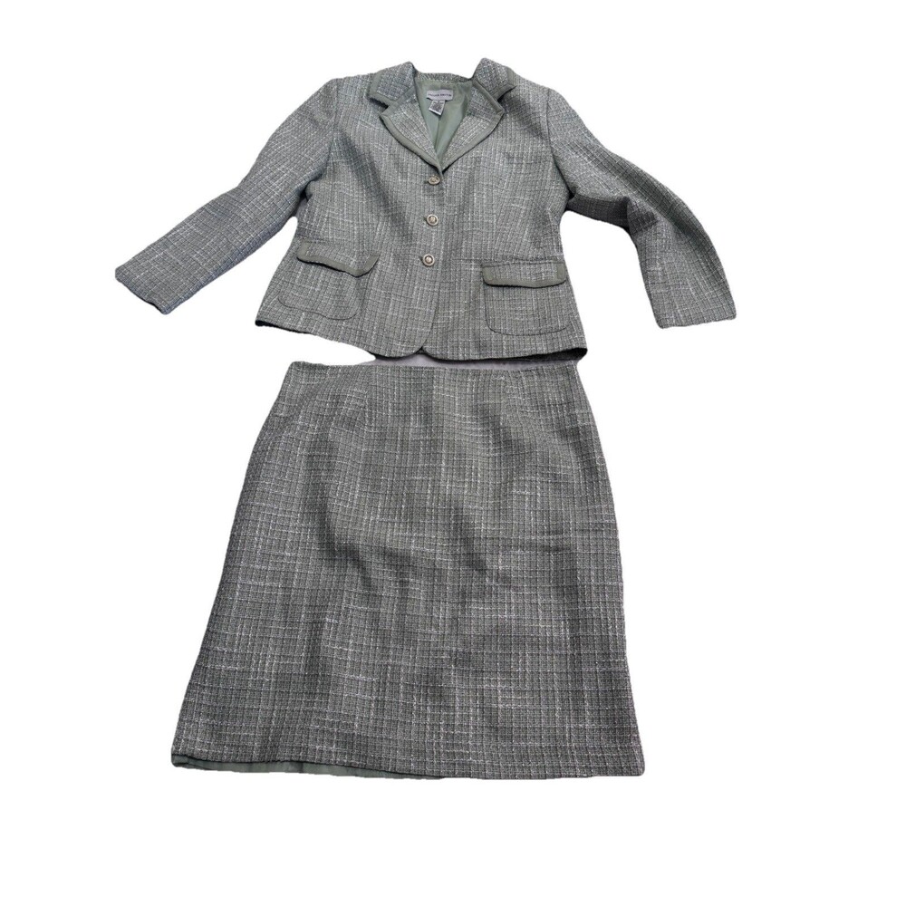 Amanda Smith Size 14 twill skirt suit set